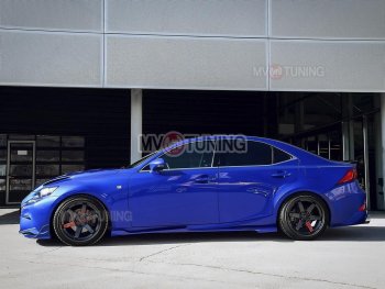 15 499 р. Накладки на пластиковые пороги (сплиттеры) MV-tuning  Lexus IS250  XE30 седан (2013-2016) дорестайлинг (Неокрашенные)  с доставкой в г. Майкоп. Увеличить фотографию 8