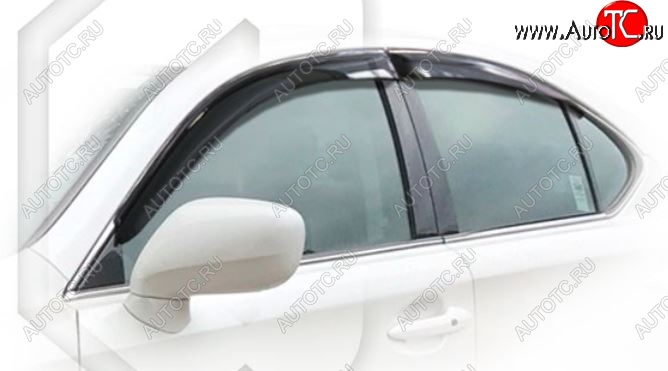 2 099 р. Дефлектора окон CA-Plastiс Lexus IS250 XE20 седан дорестайлинг (2005-2013) (Classic полупрозрачный, Без хром.молдинга)  с доставкой в г. Майкоп