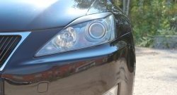 979 р. Реснички на фары RA Lexus IS250 XE20 седан дорестайлинг (2005-2013) (Неокрашенные)  с доставкой в г. Майкоп. Увеличить фотографию 2