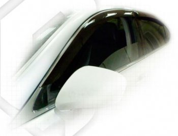 Дефлектора окон CA-Plastiс Lexus LS460  XF40 (2006-2012) дорестайлинг, 1-ый рестайлинг (Classic полупрозрачный, Без хром.молдинга)