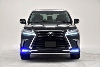 15 199 р. Дневные ходовые огни в накладку бампера Автократ Автократ Lexus LX570 J200 2-ой рестайлинг (2015-2022)  с доставкой в г. Майкоп. Увеличить фотографию 2