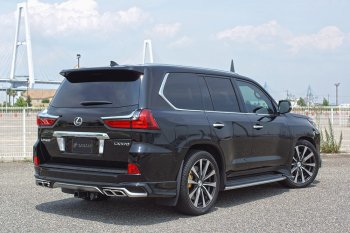 22 699 р. Накладка заднего бампера Автократ (без глушителя)  Lexus LX450d  J200 - LX570  J200 (Неокрашенная)  с доставкой в г. Майкоп. Увеличить фотографию 5
