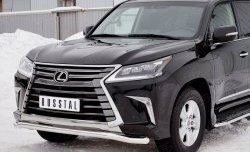 17 999 р. Защита переднего бампера (Ø63 мм, нержавейка) SLITKOFF  Lexus LX450d  J200 (2015-2022) 2-ой рестайлинг  с доставкой в г. Майкоп. Увеличить фотографию 4