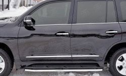 14 999 р. Защита порогов из круглой трубы диаметром 42 мм SLITKOFF  Lexus LX450d  J200 (2015-2022) 2-ой рестайлинг  с доставкой в г. Майкоп. Увеличить фотографию 4