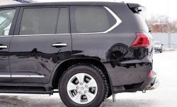 16 899 р. Защита заднего бампера (Ø63 мм, нержавейка, NOT F-SPORT/HERITAGE) SLITKOFF  Lexus LX450d  J200 - LX570  J200  с доставкой в г. Майкоп. Увеличить фотографию 3