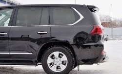 18 599 р. Защита заднего бампера (Ø76 мм, нержавейка, NOT F-SPORT/HERITAGE) SLITKOFF Lexus LX450d J200 2-ой рестайлинг (2015-2022)  с доставкой в г. Майкоп. Увеличить фотографию 3