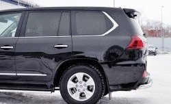 19 299 р. Защита заднего бампера (Ø76 мм, нержавейка) SLITKOFF Lexus LX450d J200 2-ой рестайлинг (2015-2022)  с доставкой в г. Майкоп. Увеличить фотографию 3