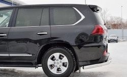 15 299 р. Защита заднего бампера (Ø76 мм уголки, нержавейка) SLITKOFF Lexus LX450d J200 2-ой рестайлинг (2015-2022)  с доставкой в г. Майкоп. Увеличить фотографию 3