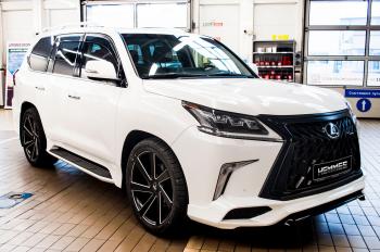 54 999 р. Юбка переднего бампера HEMMES Lexus LX450d J200 2-ой рестайлинг (2015-2022) (Неокрашенная)  с доставкой в г. Майкоп. Увеличить фотографию 15