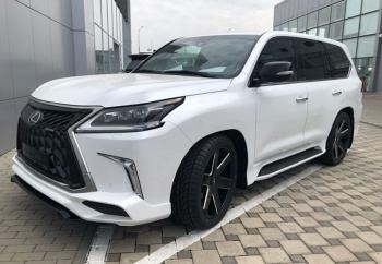 54 999 р. Юбка переднего бампера HEMMES Lexus LX450d J200 2-ой рестайлинг (2015-2022) (Неокрашенная)  с доставкой в г. Майкоп. Увеличить фотографию 3