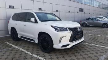 54 999 р. Юбка переднего бампера HEMMES Lexus LX450d J200 2-ой рестайлинг (2015-2022) (Неокрашенная)  с доставкой в г. Майкоп. Увеличить фотографию 5