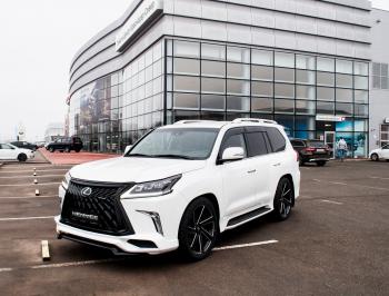 54 999 р. Юбка переднего бампера HEMMES Lexus LX450d J200 2-ой рестайлинг (2015-2022) (Неокрашенная)  с доставкой в г. Майкоп. Увеличить фотографию 7