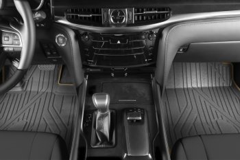 5 999 р. Коврик в салони премиум-класса Kvest (серый/бежевый) Lexus LX570 J200 2-ой рестайлинг (2015-2022)  с доставкой в г. Майкоп. Увеличить фотографию 2