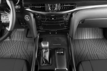 5 999 р. Коврик в салони премиум-класса Kvest (серый/черный) Lexus LX570 J200 2-ой рестайлинг (2015-2022)  с доставкой в г. Майкоп. Увеличить фотографию 2