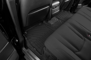 8 449 р. Комплект ковриков салона Kvest Lexus LX570 J200 2-ой рестайлинг (2015-2022) (Черный)  с доставкой в г. Майкоп. Увеличить фотографию 3