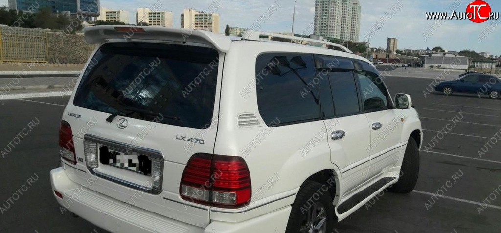 6 649 р. Спойлер со стоп сигналом CUSTOM Lexus LX470 J100 дорестайлинг (1998-2002) (Неокрашенный)  с доставкой в г. Майкоп