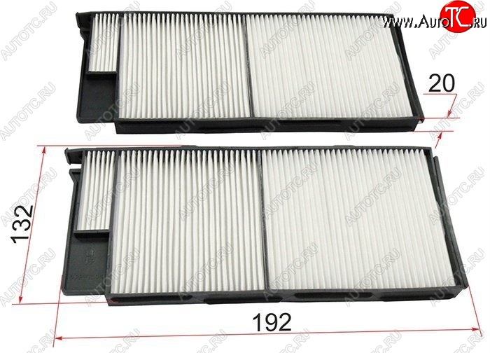 275 р. Фильтр салона SAT (комплект)  Lexus LX470  J100 (1998-2002), Toyota Land Cruiser  100 (1998-2007)  с доставкой в г. Майкоп