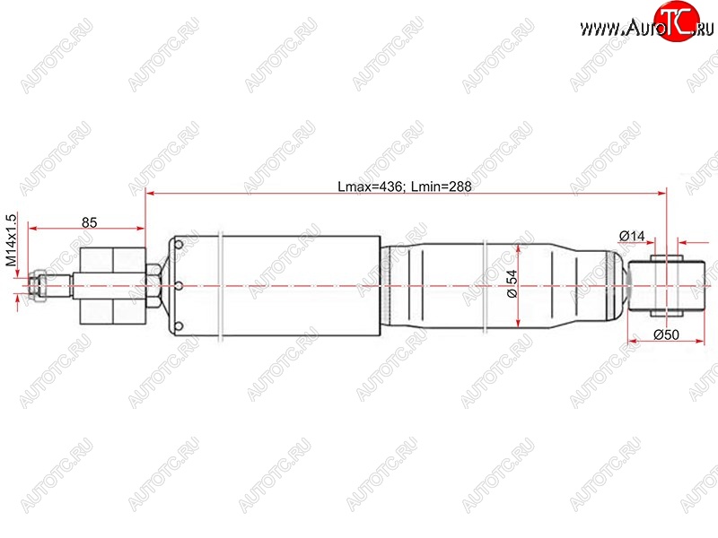 2 779 р. Амортизатор передний LH=RH SAT Lexus LX470 J100 дорестайлинг (1998-2002)  с доставкой в г. Майкоп