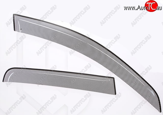 2 399 р. Дефлектора окон CA-Plastic Lexus LX570 J200 1-ый рестайлинг (2012-2015) (Шелкография черная, Без хром.молдинга, Крепление только на скотч)  с доставкой в г. Майкоп