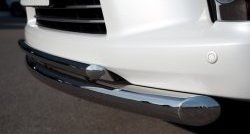 20 999 р. Защита переднего бампера (2 трубыØ76 и 42 мм, нержавейка) SLITKOFF  Lexus LX570  J200 (2007-2012) дорестайлинг  с доставкой в г. Майкоп. Увеличить фотографию 3