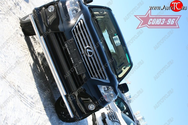 30 149 р. Двойная защита переднего бампера d 60х42 Sport Package Souz-96 Lexus LX570 J200 дорестайлинг (2007-2012)  с доставкой в г. Майкоп