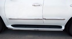 14 999 р. Защита порогов SLITKOFF из круглой трубы диаметром 42 мм (2012-н.в.)  Lexus LX570  J200 (2007-2012) дорестайлинг  с доставкой в г. Майкоп. Увеличить фотографию 4