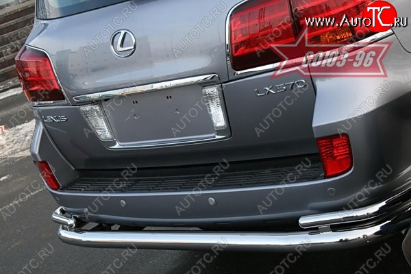 25 667 р. Защита заднего бампера d76х42 двойная Sport Package Souz-96 Lexus LX570 J200 дорестайлинг (2007-2012)  с доставкой в г. Майкоп