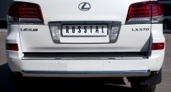 16 749 р. Защита заднего бампера (Ø76 мм, нержавейка) SLITKOFF Lexus LX570 J200 дорестайлинг (2007-2012)  с доставкой в г. Майкоп. Увеличить фотографию 2