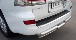 20 949 р. Защита заднего бампера (Ø76 и 42 мм, нержавейка) SLITKOFF Lexus LX570 J200 дорестайлинг (2007-2012)  с доставкой в г. Майкоп. Увеличить фотографию 2