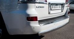 13 999 р. Защита заднего бампера (Ø75х42 мм, нержавейка) Russtal Lexus LX570 J200 дорестайлинг (2007-2012)  с доставкой в г. Майкоп. Увеличить фотографию 2