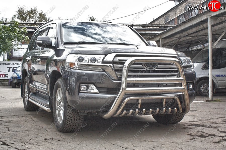27 999 р. Защита переднего бампера WINBO (Ø76 мм, нержавейка) Lexus LX570 J200 дорестайлинг (2007-2012)  с доставкой в г. Майкоп
