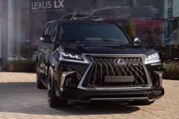 74 999 р. Решетка радиатора HEMMES Lexus LX570 J200 1-ый рестайлинг (2012-2015) (цвет: черный матовый)  с доставкой в г. Майкоп. Увеличить фотографию 4