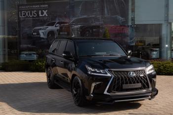 74 999 р. Решетка радиатора HEMMES Lexus LX570 J200 1-ый рестайлинг (2012-2015) (цвет: черный матовый)  с доставкой в г. Майкоп. Увеличить фотографию 5
