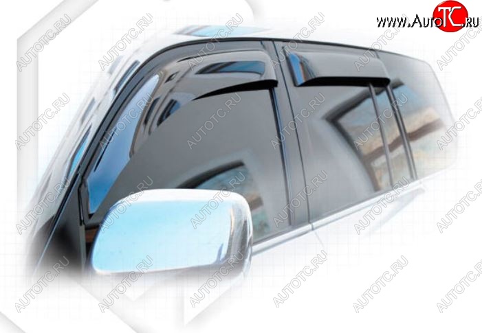2 299 р. Дефлектора окон CA-Plastiс Lexus LX570 J200 2-ой рестайлинг (2015-2022) (Classic полупрозрачный, Без хром.молдинга, Крепление только на скотч)  с доставкой в г. Майкоп