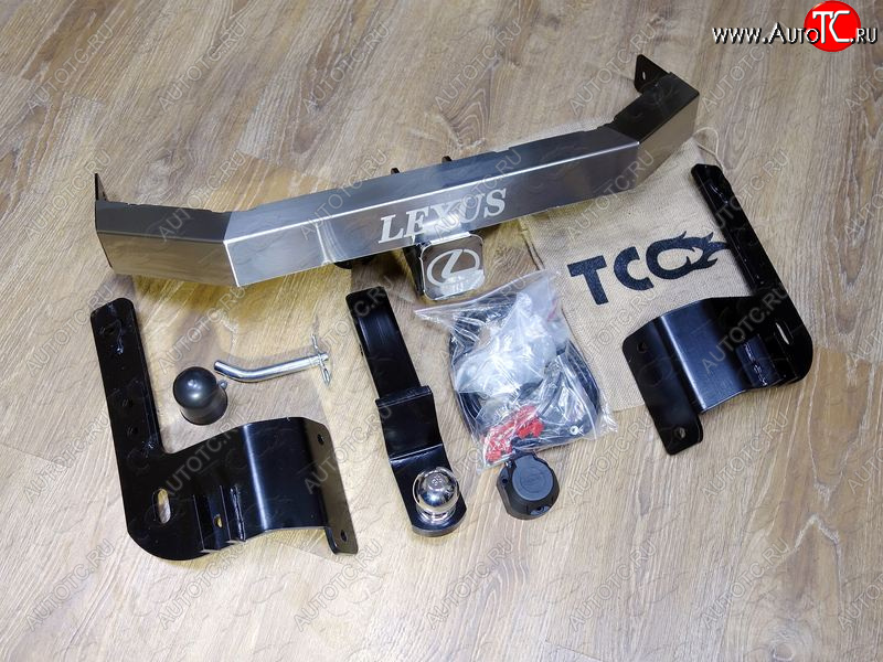 21 999 р. Фаркоп (тягово-сцепное устройство) TCC (Superior, надпись Lexus) Lexus LX570 J200 2-ой рестайлинг (2015-2022) (Оцинкованный, шар E - нержавейка)  с доставкой в г. Майкоп
