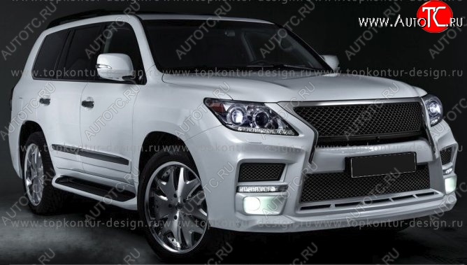 6 199 р. Решётка радиатора TopKontur Design Lexus LX570 J200 1-ый рестайлинг (2012-2015)  с доставкой в г. Майкоп