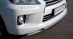 23 999 р. Защита переднего бампера (2 трубыØ75х42 и 42 мм, нержавейка) SLITKOFF  Lexus LX570  J200 (2012-2015) 1-ый рестайлинг  с доставкой в г. Майкоп. Увеличить фотографию 2