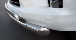 15 999 р. Защита переднего бампера (2 трубыØ76 и 75х42 мм, нержавейка) Russtal Lexus LX570 J200 1-ый рестайлинг (2012-2015)  с доставкой в г. Майкоп. Увеличить фотографию 3