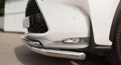 18 699 р. Защита переднего бампера (2 трубыØ63 и 42 мм, нержавейка) SLITKOFF  Lexus NX200T  Z10 (2014-2017)  с доставкой в г. Майкоп. Увеличить фотографию 3