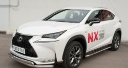 19 899 р. Защита переднего бампера (2 трубыØ75х42 и 63 мм, нержавейка) SLITKOFF  Lexus NX200T  Z10 (2014-2017)  с доставкой в г. Майкоп. Увеличить фотографию 4