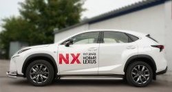 77 999 р. Широкая защита порогов F SPORT Russtal Lexus NX200T Z10 (2014-2017) (Текстура поверхности листа №1)  с доставкой в г. Майкоп. Увеличить фотографию 4