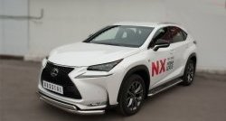 77 999 р. Широкая защита порогов F SPORT Russtal Lexus NX200T Z10 (2014-2017) (Текстура поверхности листа №1)  с доставкой в г. Майкоп. Увеличить фотографию 7