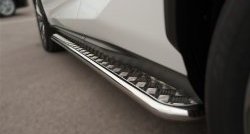 77 999 р. Широкая защита порогов F SPORT Russtal Lexus NX200T Z10 (2014-2017) (Текстура поверхности листа №1)  с доставкой в г. Майкоп. Увеличить фотографию 8