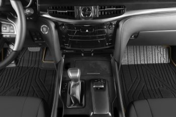 8 449 р. Коврик в салони премиум-класса Kvest (черный/бежевый) Lexus NX200T Z10 (2014-2017)  с доставкой в г. Майкоп. Увеличить фотографию 2