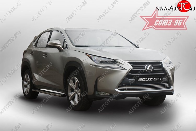 10 499 р. Декоративный элемент воздухозаборника Souz-96 (d10) Lexus NX200T Z10 (2014-2017)  с доставкой в г. Майкоп