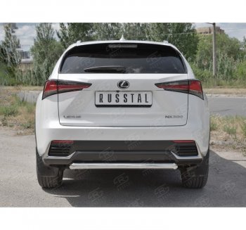17 899 р. Защита заднего бампера (Ø63 мм, нержавейка) SLITKOFF Lexus NX300h Z10 дорестайлинг (2014-2017)  с доставкой в г. Майкоп. Увеличить фотографию 4