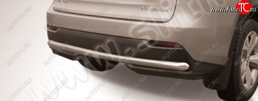 9 999 р. Защита заднего бампера Slitkoff (d57) Lexus NX300h Z10 дорестайлинг (2014-2017) (Нержавейка, Без окраски)  с доставкой в г. Майкоп