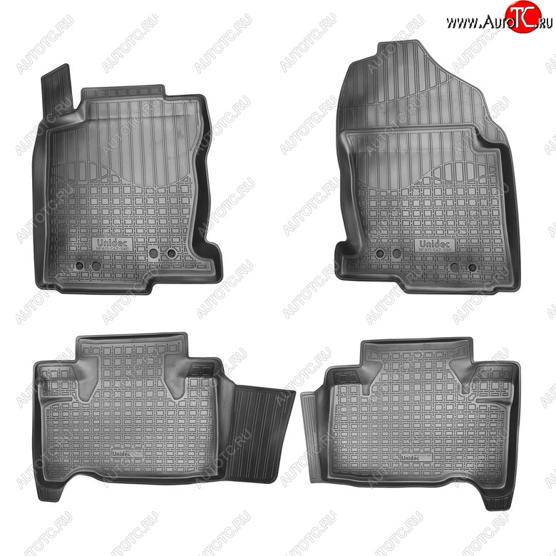 2 659 р. Комплект ковриков в салон Norplast Unidec Lexus NX200 Z10 рестайлинг (2017-2021) (Цвет: черный)  с доставкой в г. Майкоп