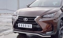 14 999 р. Защита переднего бампера (Ø42 мм, волна, нержавейка) SLITKOFF  Lexus NX200  Z10 (2014-2017) дорестайлинг  с доставкой в г. Майкоп. Увеличить фотографию 4