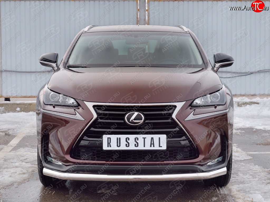 15 999 р. Защита переднего бампера (Ø63 мм, нержавейка) SLITKOFF  Lexus NX200  Z10 (2014-2017) дорестайлинг  с доставкой в г. Майкоп